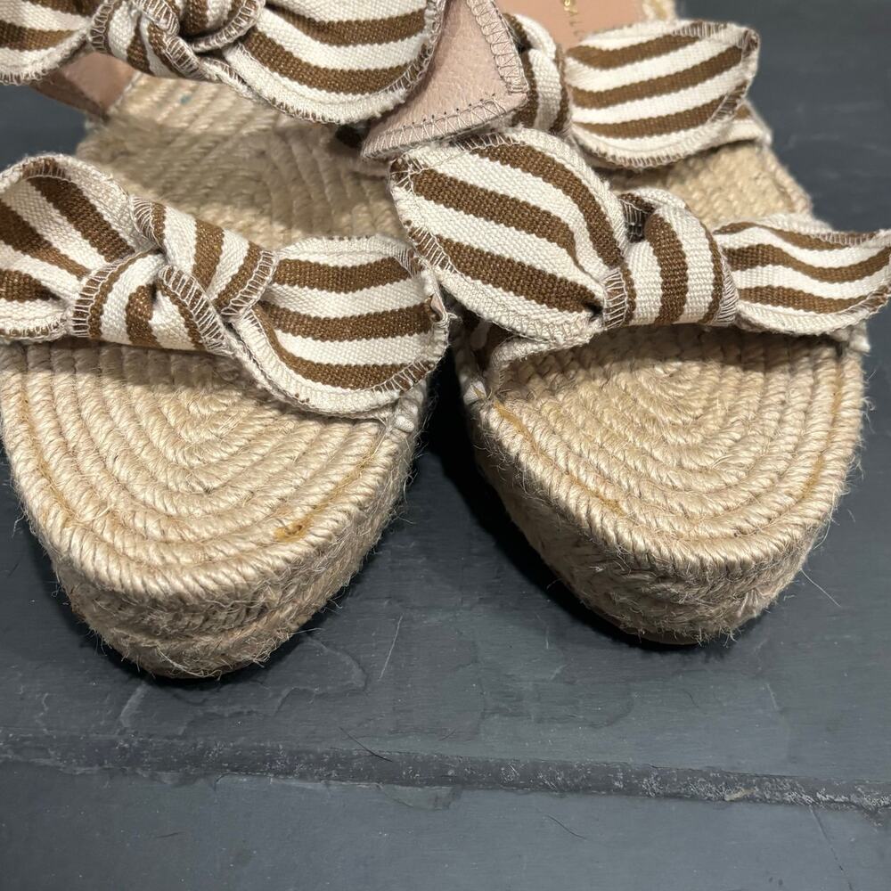 Loeffler Randall Daisy Two Bow Platform Espadrille Sandal - size 38 (US 8) - Picture 3 of 7